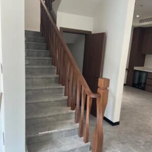Black Walnut stair balustrade and handrail