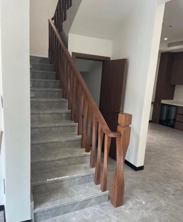 Black Walnut stair balustrade and handrail