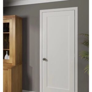 Australian 1 panel white shaker door