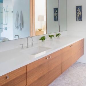 Bespoke modern floating bathroom cabinet