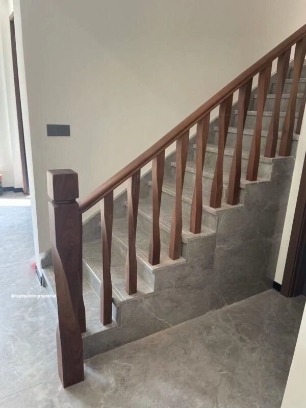 Black Walnut stair balustrade and handrail - Image 2