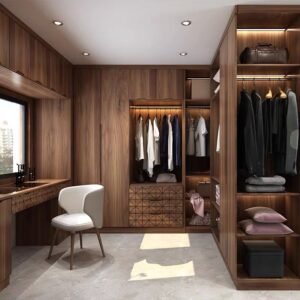 Custom Made Walnut Closet