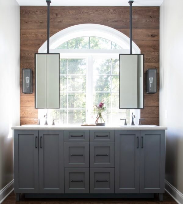 Australian grey shaker vanity with marble benchtop - Image 2