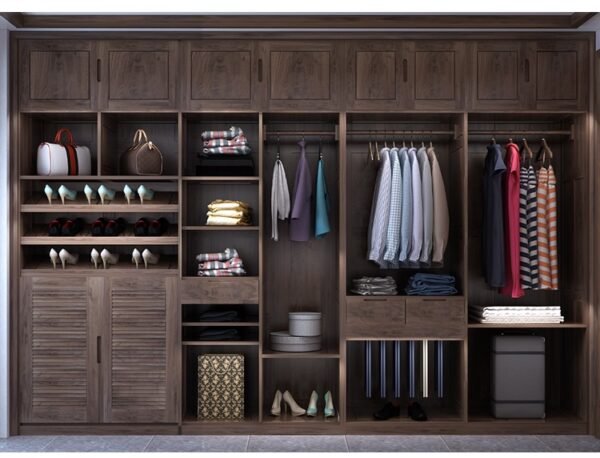 Custom Made Walnut Closet - Image 4