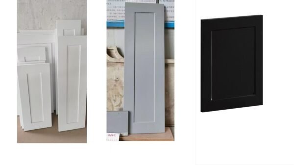 U shaped white shaker laundry cabinet - Image 4