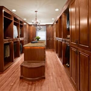American style walk-in closet