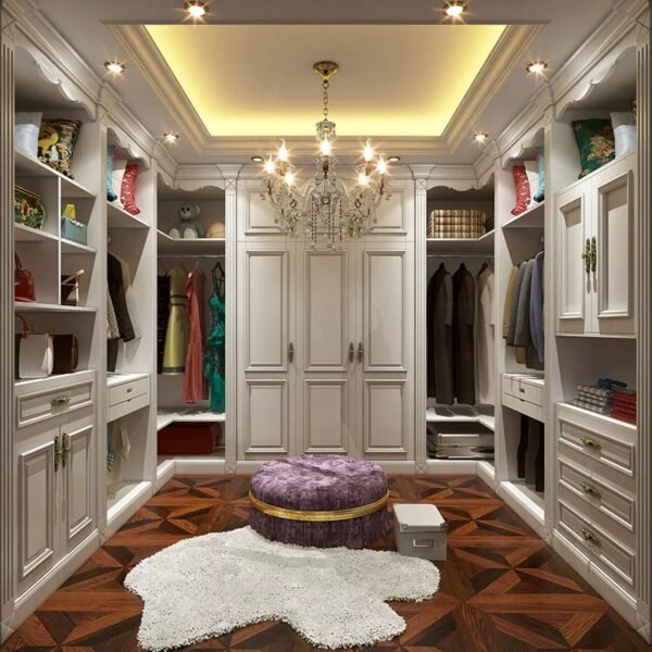 European classical solid wood closet
