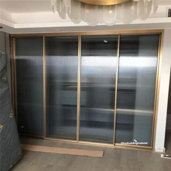 Closet partition golden sliding door - Image 3