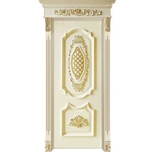 Luxury european style carved wooden door