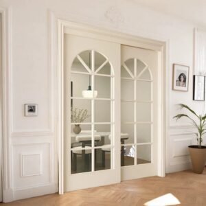 French style living room partition sliding door