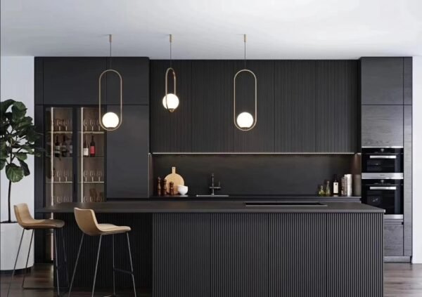 Unique Black kitchen cabinet