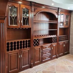 Solid timber wine cabinet