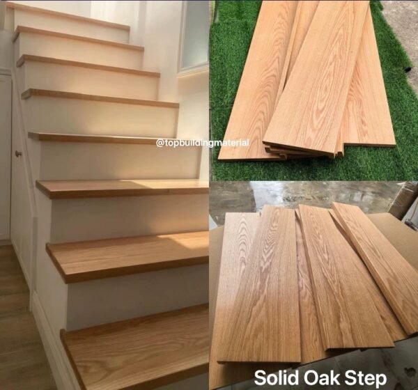 Vintage oak balustrade & tread - Image 4