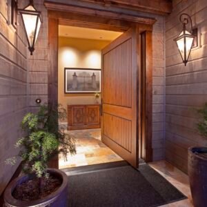 Solid wood pivot door
