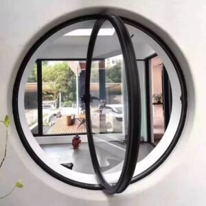 Artistic aluminum round pivot window