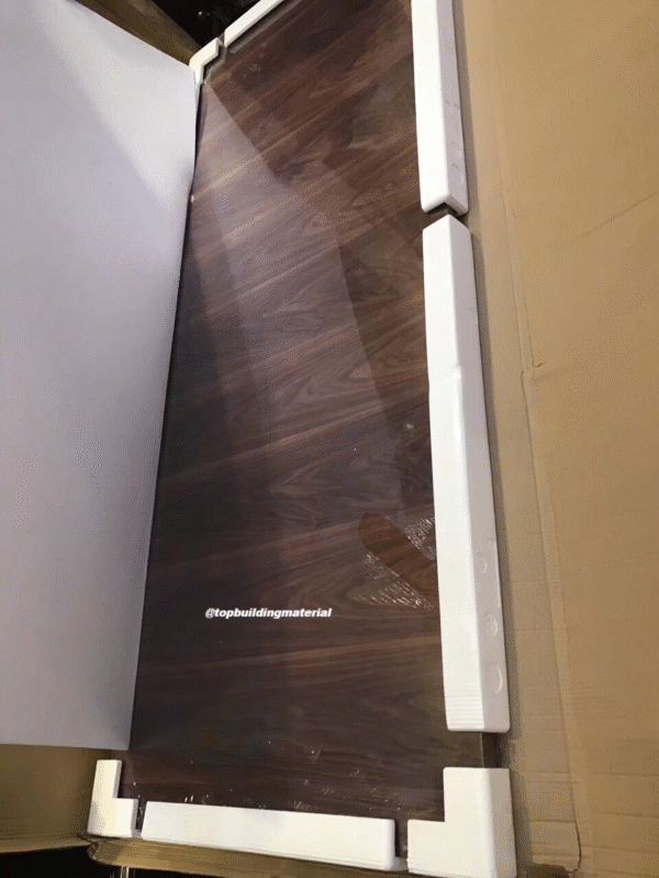 100% Bespoke natural walnut veneer pocket door - Image 2