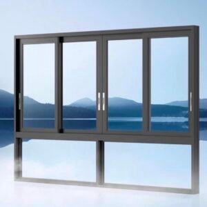 Thermal break aluminum sliding window
