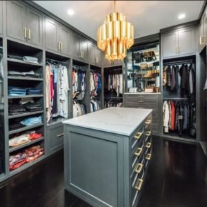 $2990 solid wood grey shaker closet
