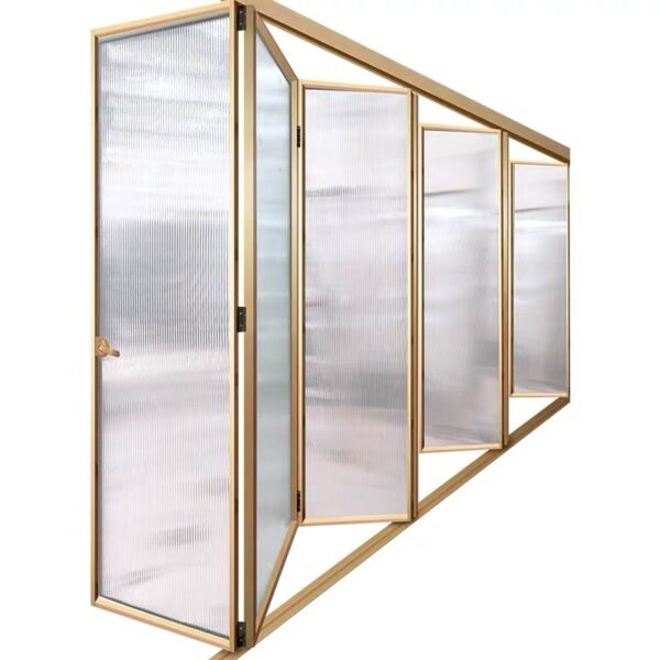 Closet partition golden sliding door - Image 2