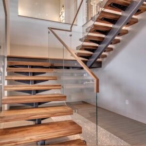 Custom single stringer staircase