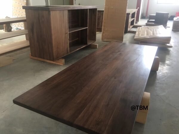 High-end solid walnut closet with flat door panel - Image 2