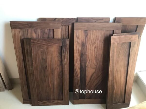 High-end solid walnut closet with flat door panel - Image 3