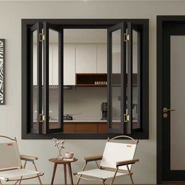 Solid timber framed folding window - Image 3