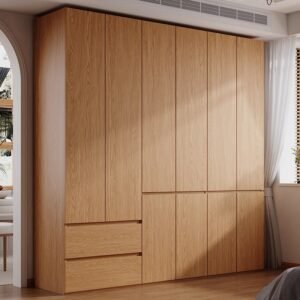 Contemperary Solid oak wardrobe armoire